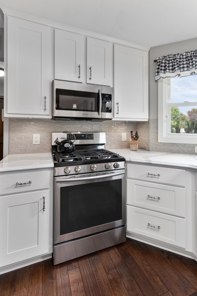 Contemporary Modern White Birch Kitchen Medina Ohio