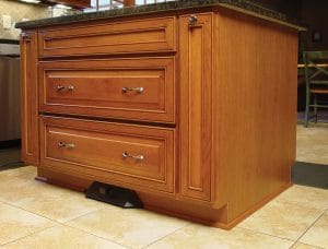 wine cabinet made of cherry wood