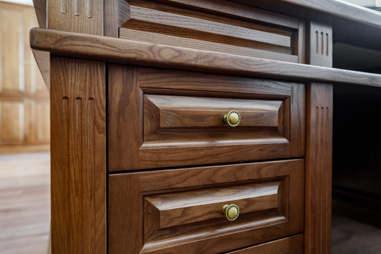 high quality wood with natural oil cabinet finish for refacing